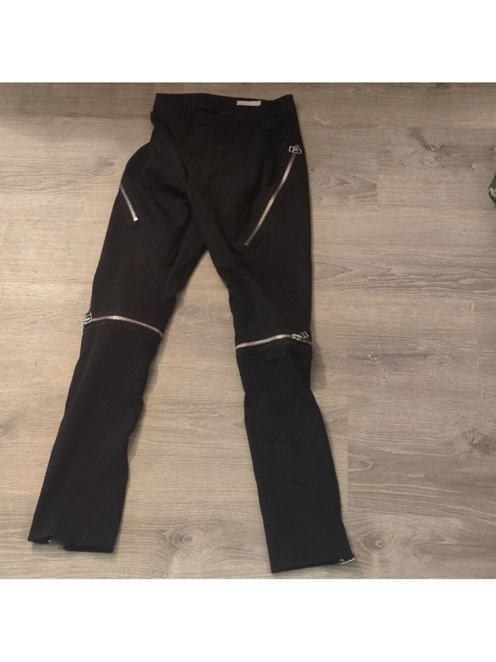 SLVR x Adidas black pants with zippers size small